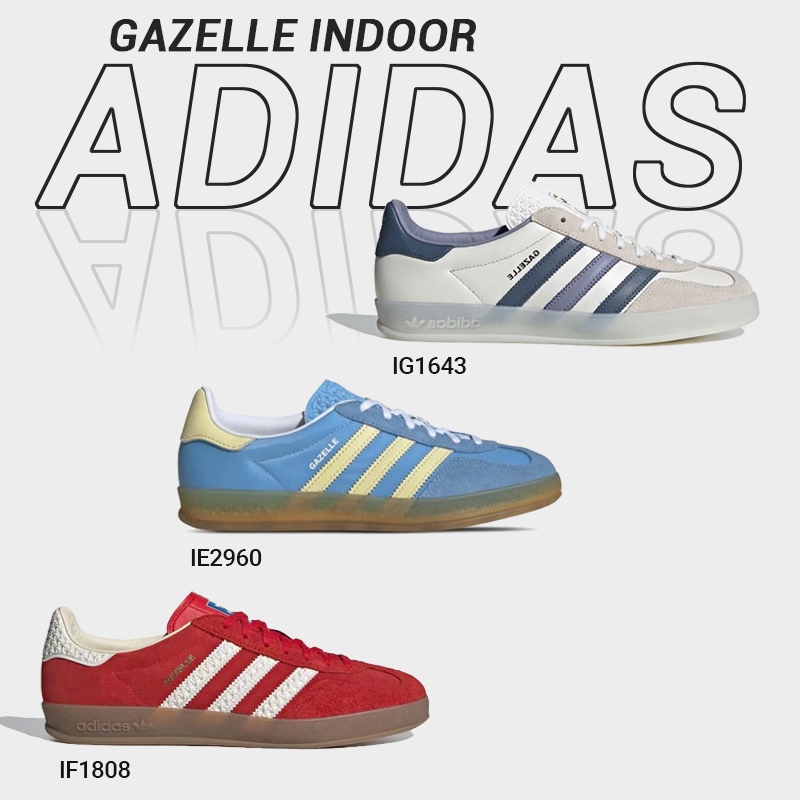 Adidas Originals Gazelle Indoor ig1643 if1808 ie2960 คลาสสิค วินเทจ รองเท้าวิ่ง รองเท้าผ้าใบ