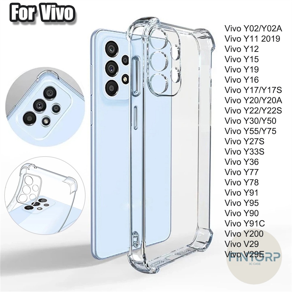 กันกระแทกเคสโทรศัพท์ For Vivo Y19S V29E Y35 Y36 Y17S Y27 Y78 Y16 Y11 2019 Y15 Y12 Y19 Y20 Y20i Y20A Y21 Y33S Y22 Y22S