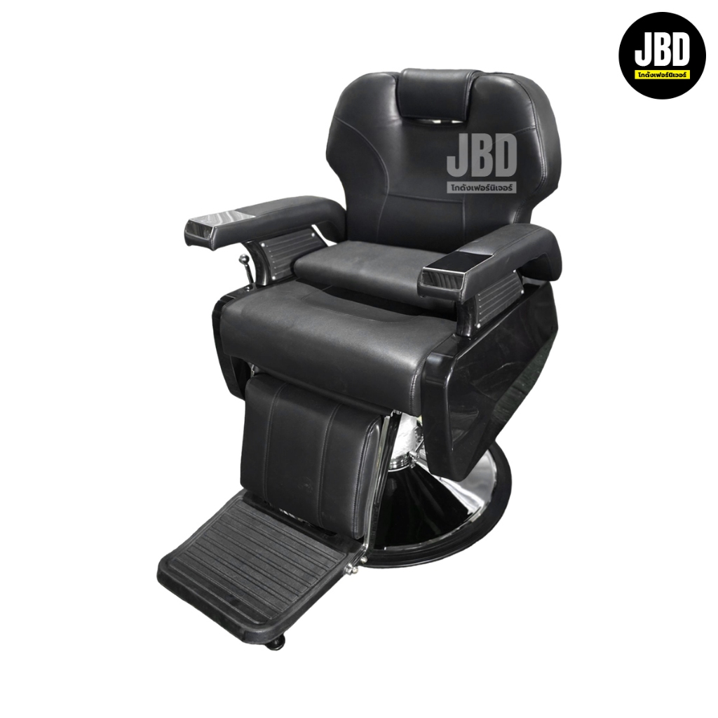 JBD storehouse เก้าอี้ตัดผม เก้าอี้บาร์เบอร์ ไฮโดรลิคปรับสูง-ต่ำได้ ปรับเอนนอนได้  รหัสรุ่น:JBD3026 (พร้อมส่งในไทย)