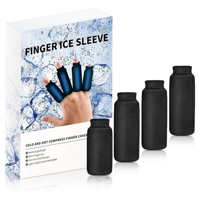 Finger Ice Sleeves 4 Ice Packs for Fingers, Thumbs & Toes Hot Cold Therapy for Arthritis, Tendinitis, Trigger Finger