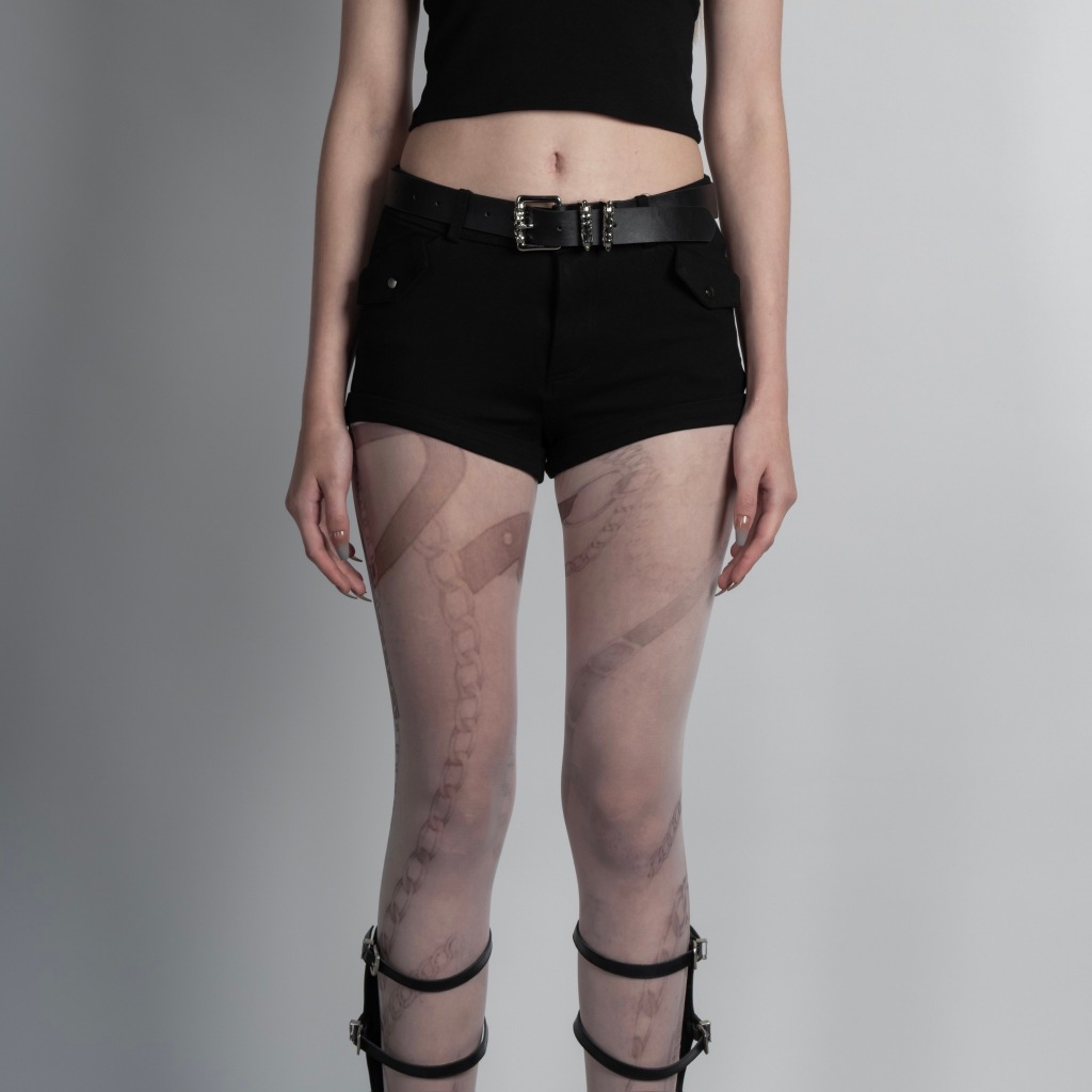 LEINNUS - Short Pants with Leather Belt (1 color)