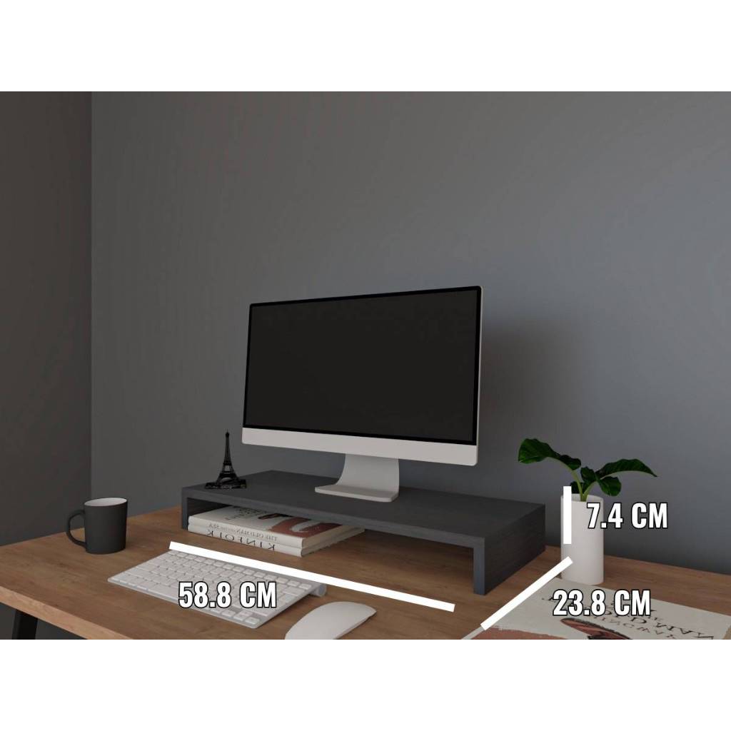 Luvora Regal ชั้นวางจอคอม ที่วางโน็ตบุ๊ค ที่วางของใต้จอ ประกอบง่ายด้วย Easy lock ผลิตจากโรงงานไทย