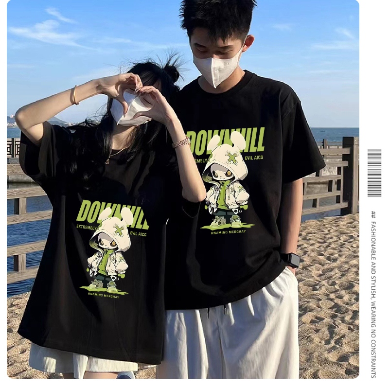 D796เสื้อยืดแขนสั้ง ผ้านุ่มยืดได้ใส่สบายฯ ลายแฟชั่งนานาชาติร์**ปลีก-ส่ง