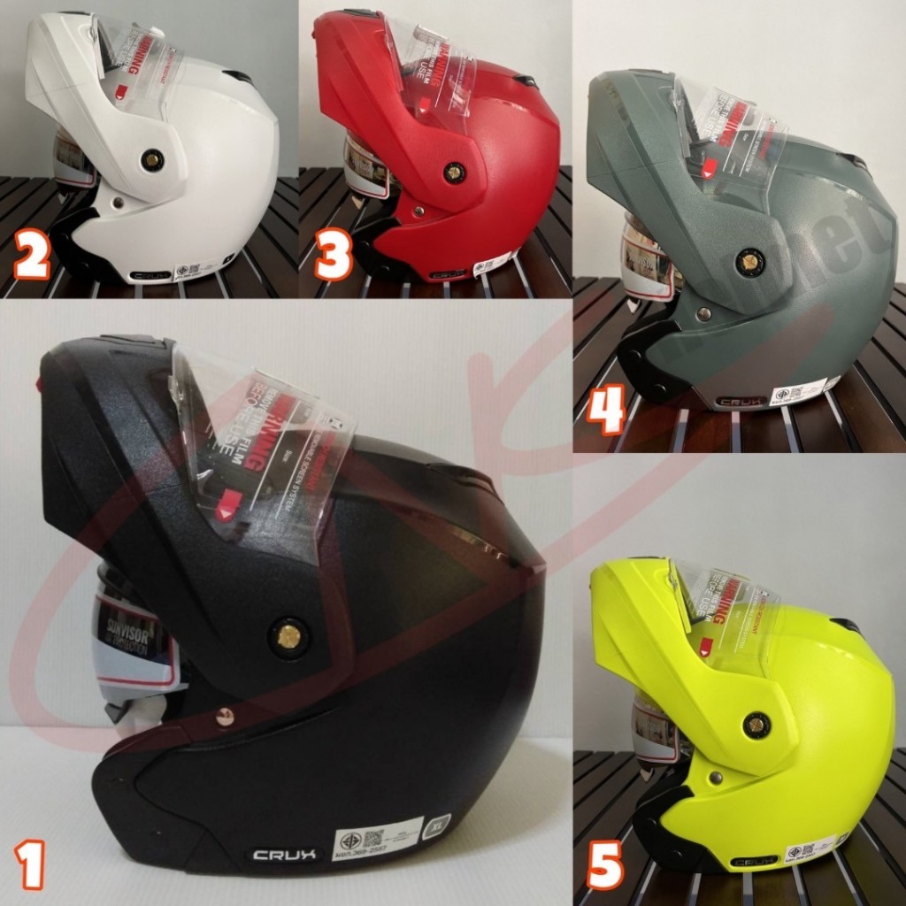 AVEX หมวกกันน็อคยกคางได้ รุ่น Crux visor แว่น 2 ชั้น นวมภายในถอดซักได้