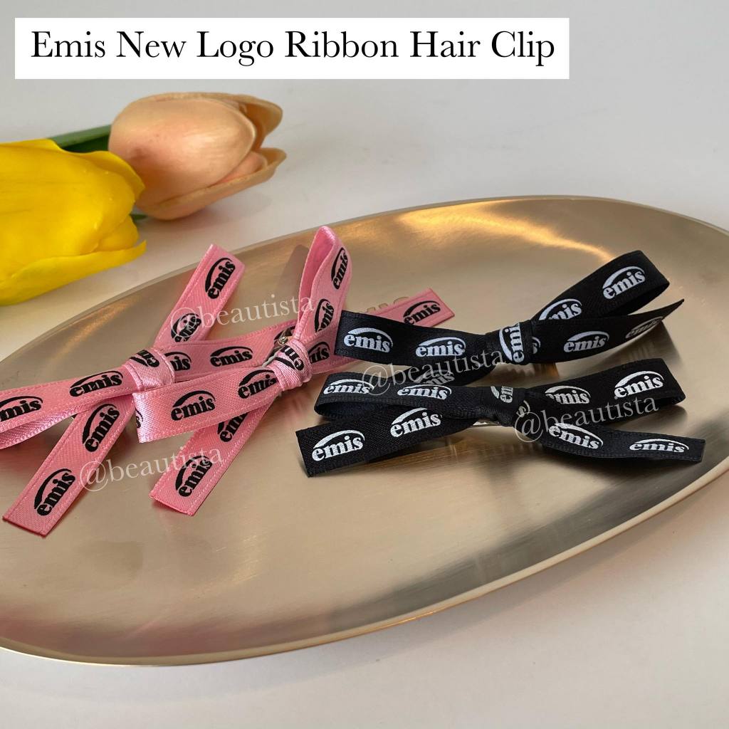 Emis New Logo Ribbon Hair Clip ต้าวโบว์สุดน่ารัก + สินค้าไปพร้อมถุงซิปล็อคและการ์ด