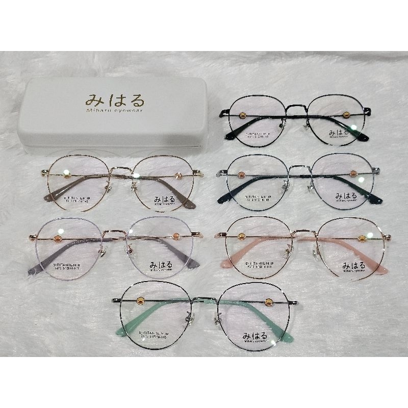 แว่นสายตา みはる (Miharu) รุ่น M5313 พร้อมเลนส์ตัดแสงสีฟ้า 🎁 ส่งฟรี 🎁