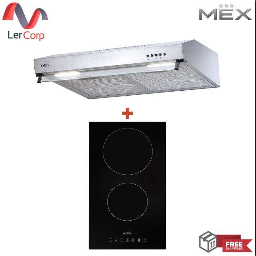 (Mex) เครื่องดูดควันมาตรฐาน MEX รุ่น 2950X60 + เตาไฟฟ้าฐานเซรามิก MEX รุ่น HVC232