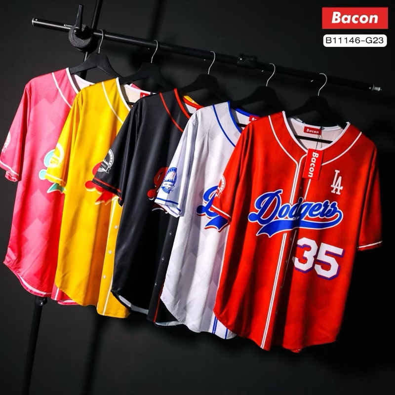 (ส่งจากไทย ) เสื้อกีฬา Oversize | เบสบอล เบอร์ 35