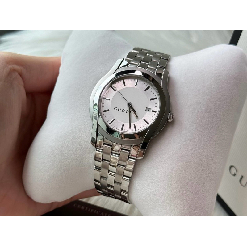 Gucci 5500XL Silver Dial King Size