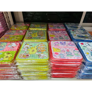 ผ้าเช็ดหน้า ลายลิขสิทธิ์แท้ขนาด8x8 นิ้ว ราคาต่อ1ผืน