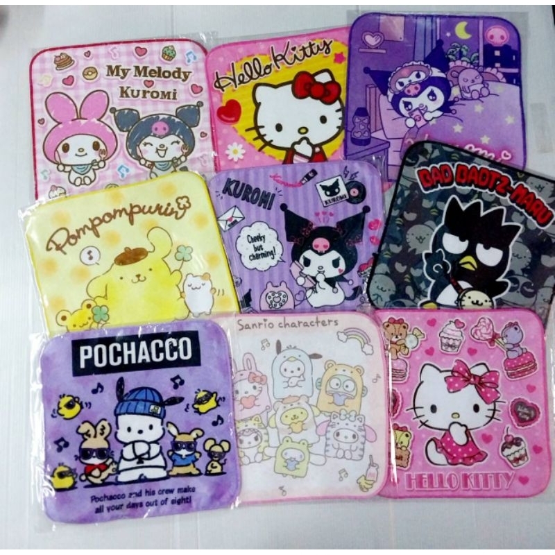 Bobestshop ผ้าเช็ดหน้าเด็ก ลายน่ารัก ลายการ์ตูน (คละลาย)