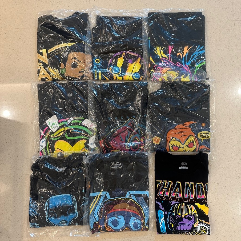 เสื้อ Funko [MARVEL & DC & Harry Potter] Black Panther Joker Hobgoblin Dementor Joker Venom ของแท้ มือ 1 Size M & L