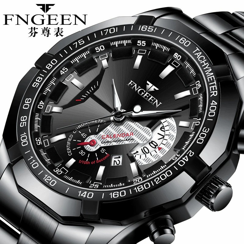 พร้อมส่ง fngeens 001 FN11 นาฬิกาข้อมือควอทซ์แฟชั่นผู้ชาย นาฬิกาข้อมือ ของแท้ ส่งไว มีเก็บปลายทาง นาฬิืกาข้อมือ