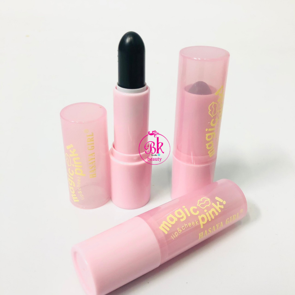 JH-3820  magic pink hasaya girl ลิปบาล์มกลิ่นหอม บำรุงริมฝีปาก  ลิปมันเปลี่ยนสีชมพูอ่อนๆ magic pink 