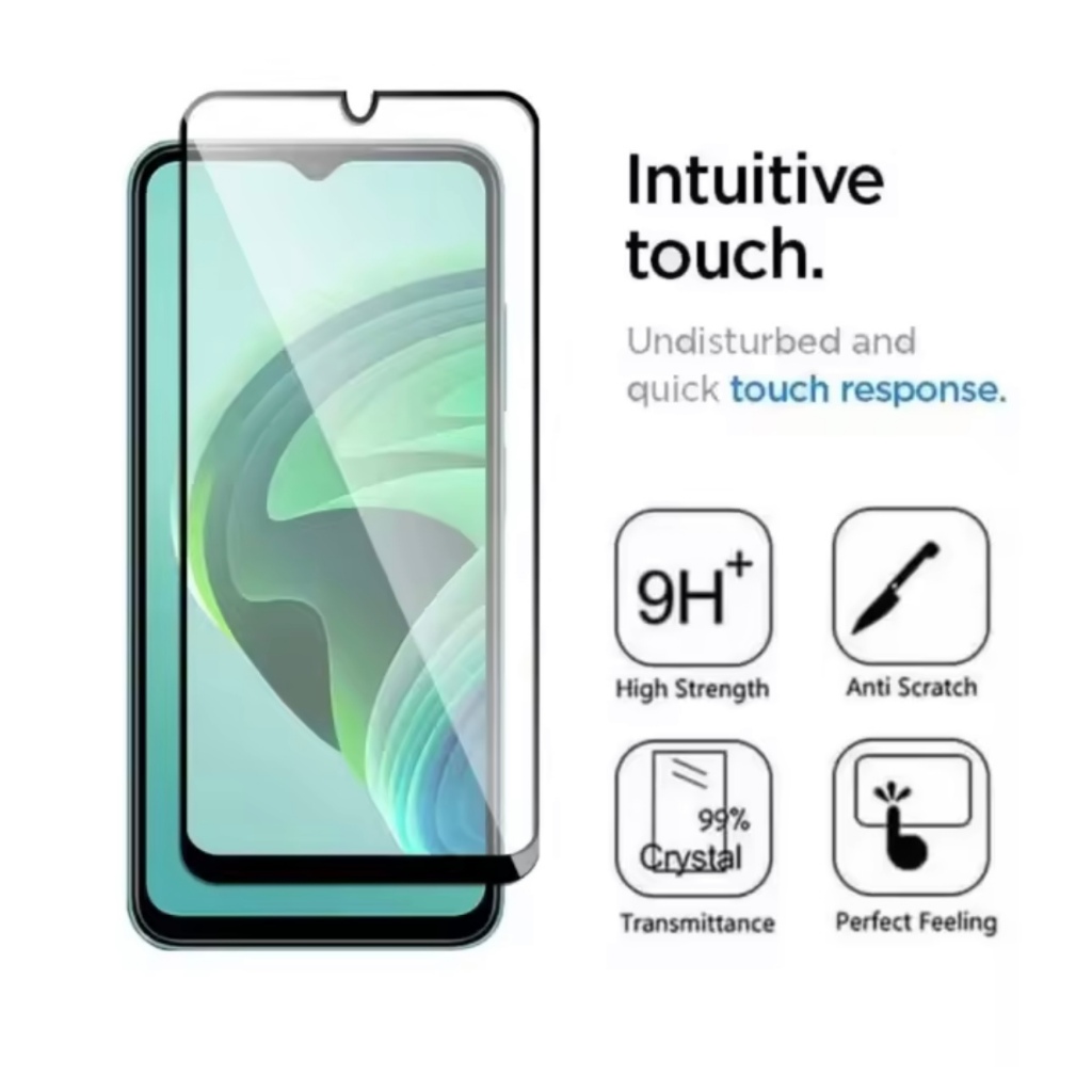 ส่งจากไทย ฟิล์มกระจกเต็มจอ for Realme C65 ฟิล์มกันรอย กันกระแทก ฟิล์มกระจกกันรอยหน้าจอ