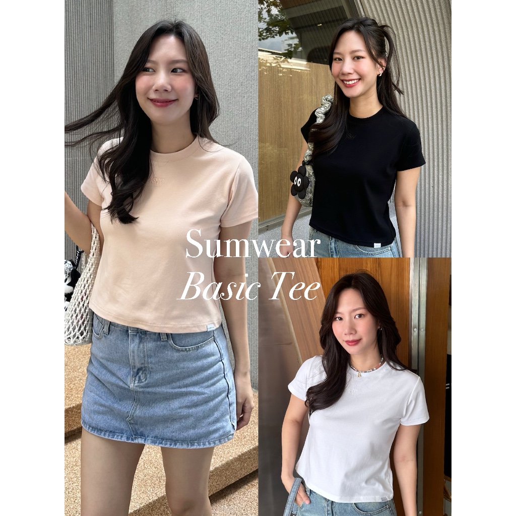 Sumwear.bkk - Sumwear Basic Tee เสื้อยืดปักโลโก้ SW