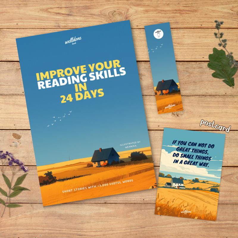 หนังสือฝึกอ่านภาษาอังกฤษ : improve your reading skills in 24 days