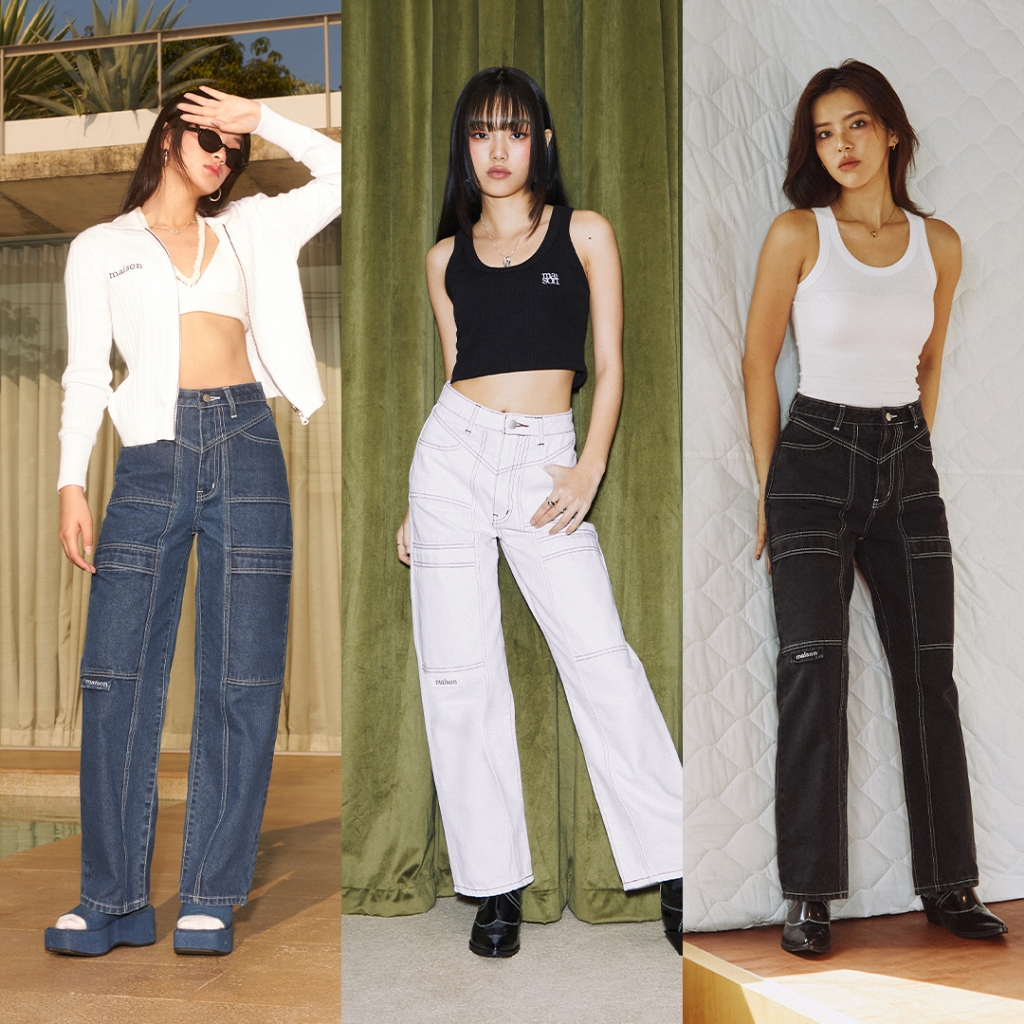 maison KEEPS | Earth Cargo Jeans กางเกงยีนส์คาร์โก้