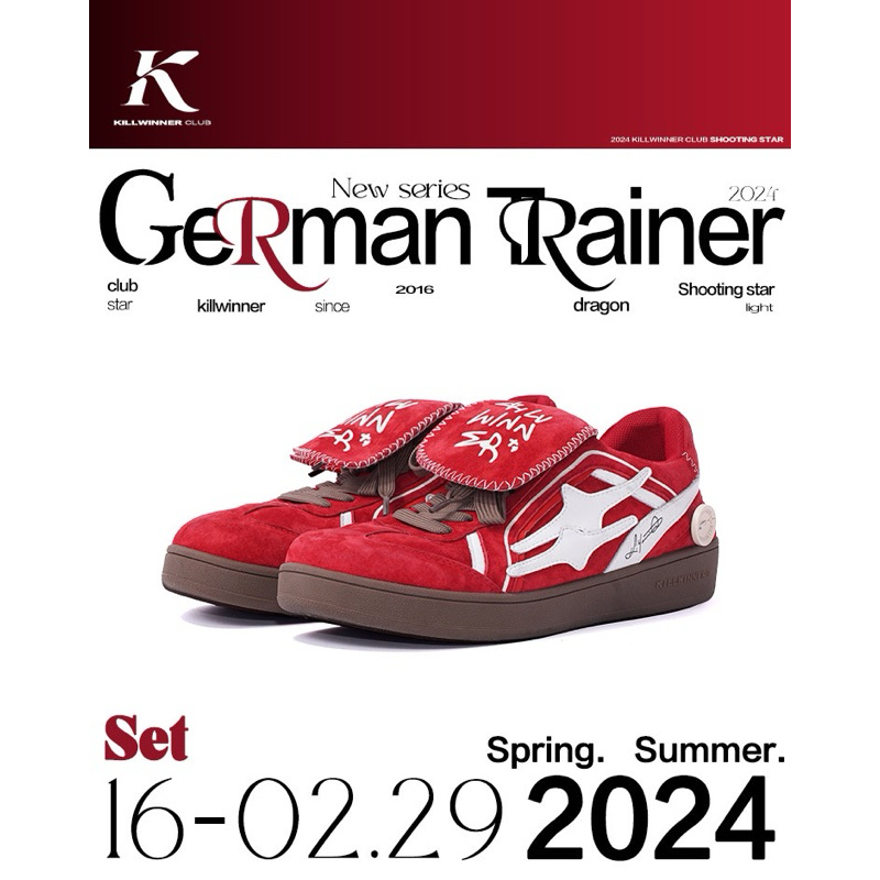 รองเท้าแบรนด์ KILLWINNER Spring Summer 2024-Red