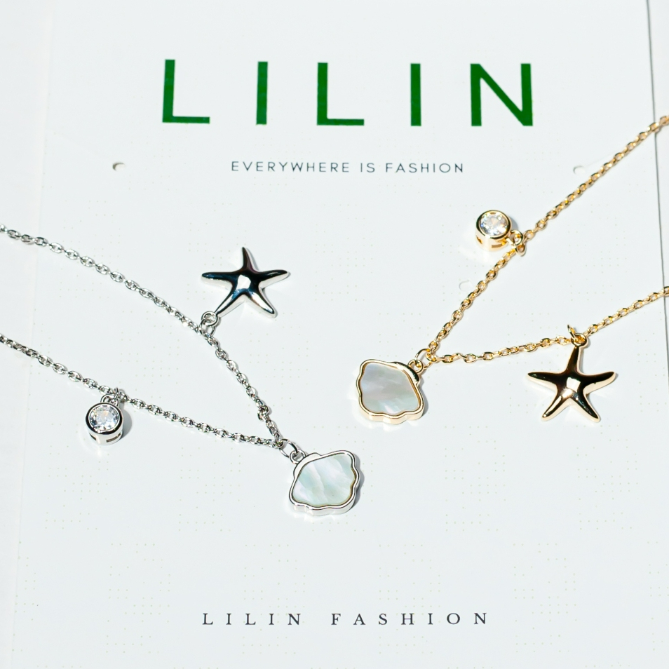 LiLin fashion สร้อยข้อมือผู้หญิง  สีเงินและสีทอง  ประดับเพชรCZ สแตนเลสแท้