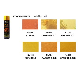 สเปรย์โครเมี่ยม สีทอง บอสนี่ Bosny บอสนี่ GOLD KT EFFEKT 180 181 182 183 184 185 สเปรย์ทอง Bosny สีสเปรย์ทอง KT/b