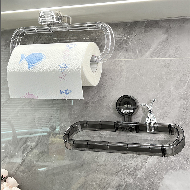 Dear Home แกนใส่กระดาษทิชชู่ ที่ใส่กระดาษอเนกประสงค์ พร้อมที่ดูด ไม่ต้องเจาะ ไม่ทำลายผิวผนัง