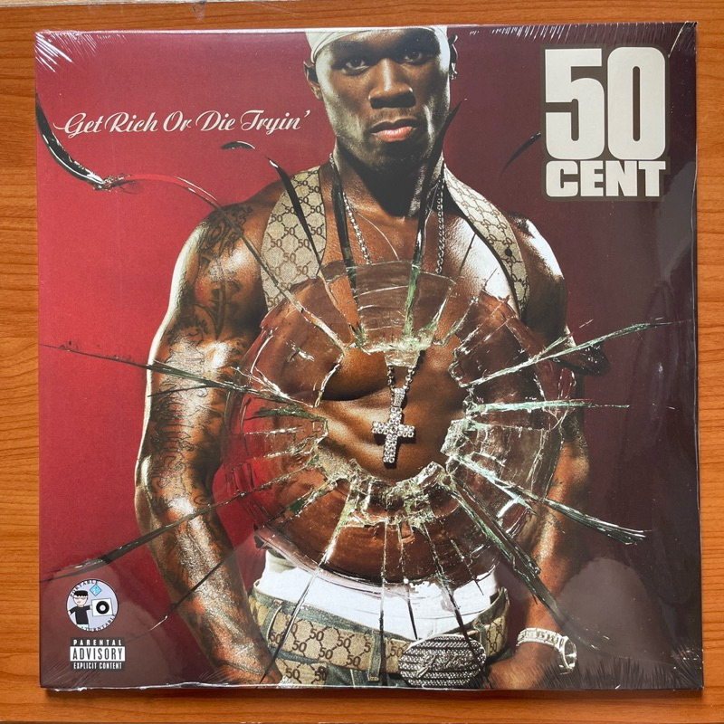แผ่นเสียง 50 Cent - Get Rich Or Die Tryin' 2 x Vinyl, LP, Album, Reissue, Clear มือหนึ่ง ซีล