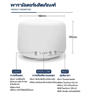 เครื่องพ่นไอน้ำอโรม่าMuji Aroma Diffuser ควันเยอะ เครื่องเพิ่มความชื้น สปาในบ้าน หอมสดชื่น เกรดขึ้นห้าง500ml