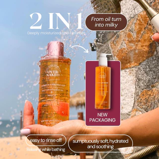 [เซ็ทจับคู่] Overnaked Duo set จับคู่ Body oil บอดี้ออยล์ 150 ml. + Shower oil ออยล์อาบน้ำ 250 ml.