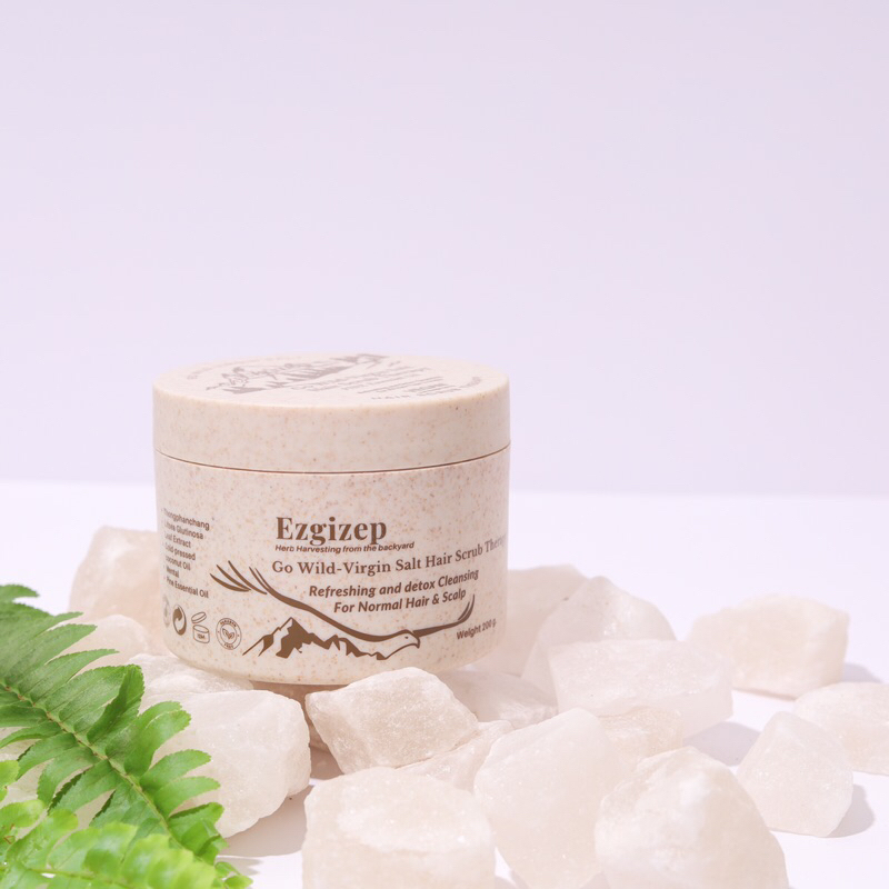 Go wild -Virgin Salt hair scrub Therapy สครับหนังศรีษะ ลดรังแค อาการคัน