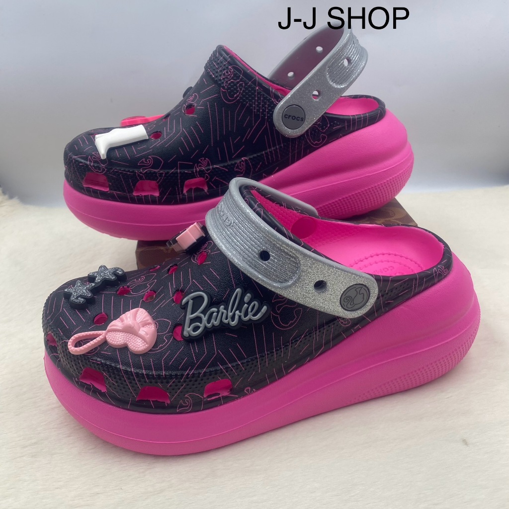 รองเท้าส้นสูง Crocs babeสำหรับผู้หญิงลายใหม่พร้อมตัวการ์ตูนงานสวยน้ำหนักเบาเดินสะดวกสวมใส่สบายรับรองสั่งแล้วไม่ผิดหวัง