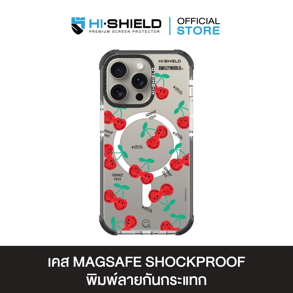 HI-SHIELD Magsafe Shockproof Case รุ่น Smileyworld Fruity3 [iPhone17/iPhone16/iPhone15/iPhone14] - เคสแม่เหล็ก