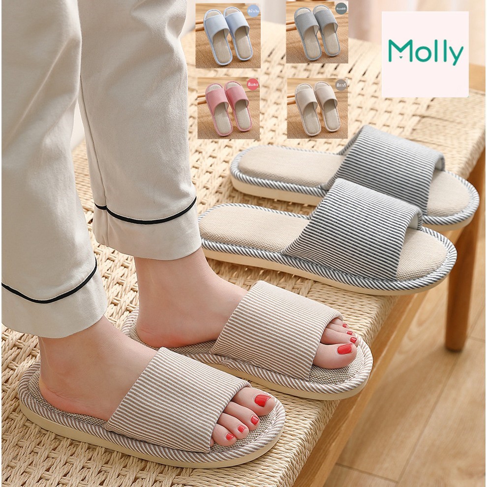 องเท้าแตะ ผ้าลินิน ป้องกันการลื่น เหมาะกับใส่ในบ้าน และฤดูใบไม้ผลิ และฤดูใบไม้ร่วง สําหรับผู้ชาย