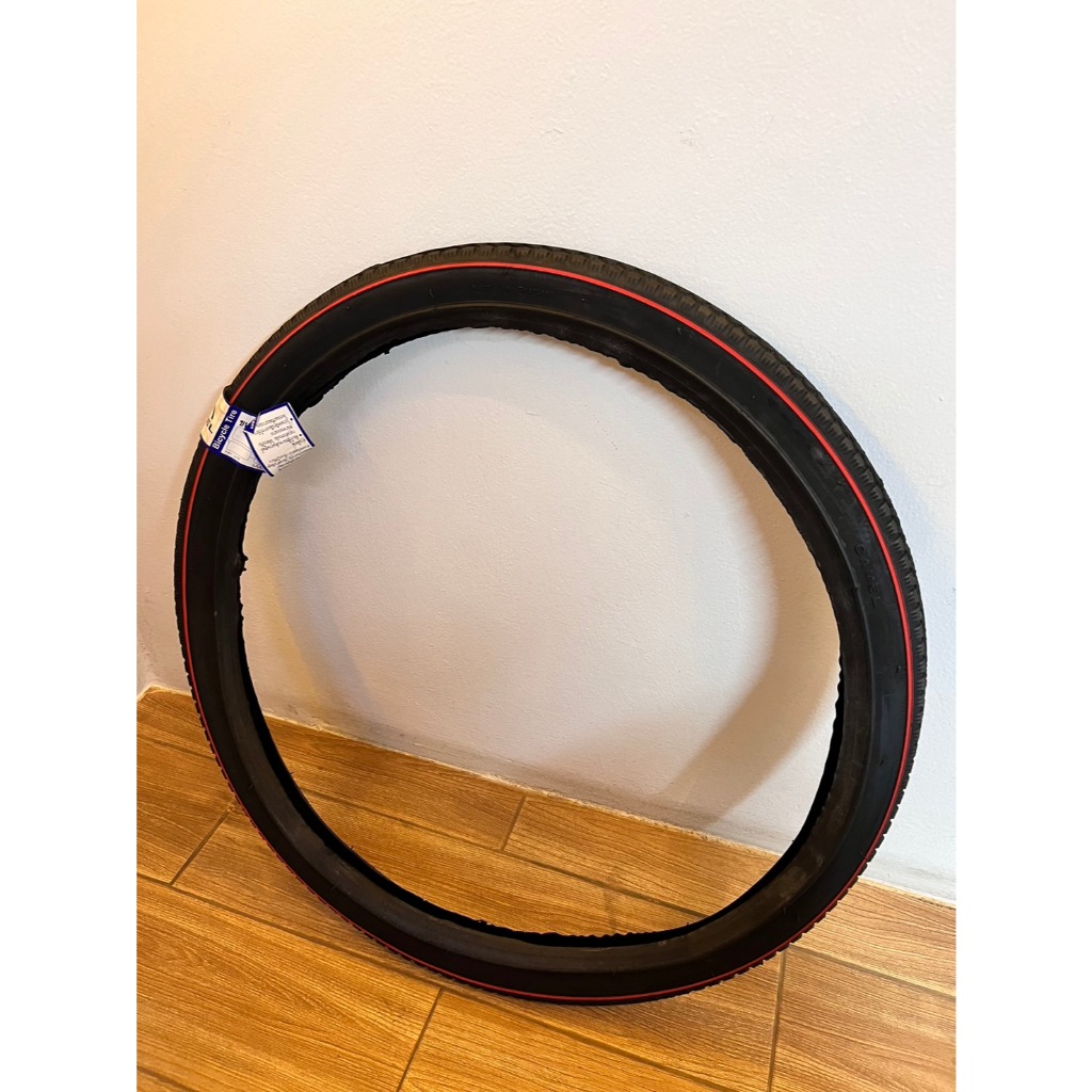 ยางนอกจักรยาน CAMEL 26x1 1/2 ลายเส้นแดง จักรยานไปรษณีย์แดง จักรยานไปรษณีย์ญี่ปุ่น