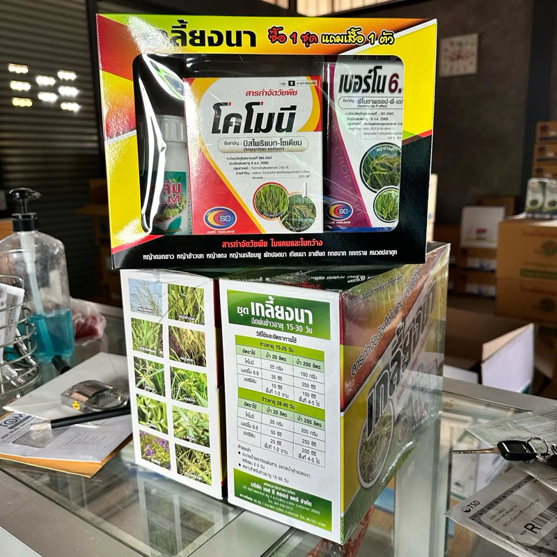 เกลี้ยงนา ชุดใหญ่/ชุดปกติ ชุดเก็บหญ้าดื้อยาในนาข้าว
