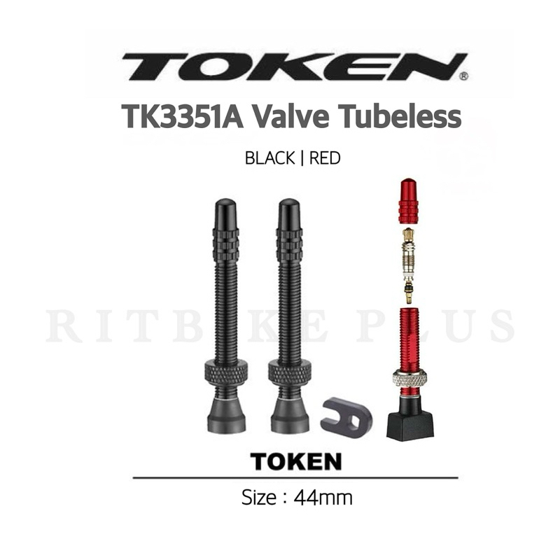 วาว์ล Tubeless TOKEN TK3351A tubeless valve 35mm. สำหรับล้อจักรยานสำหรับล้อจักรยาน