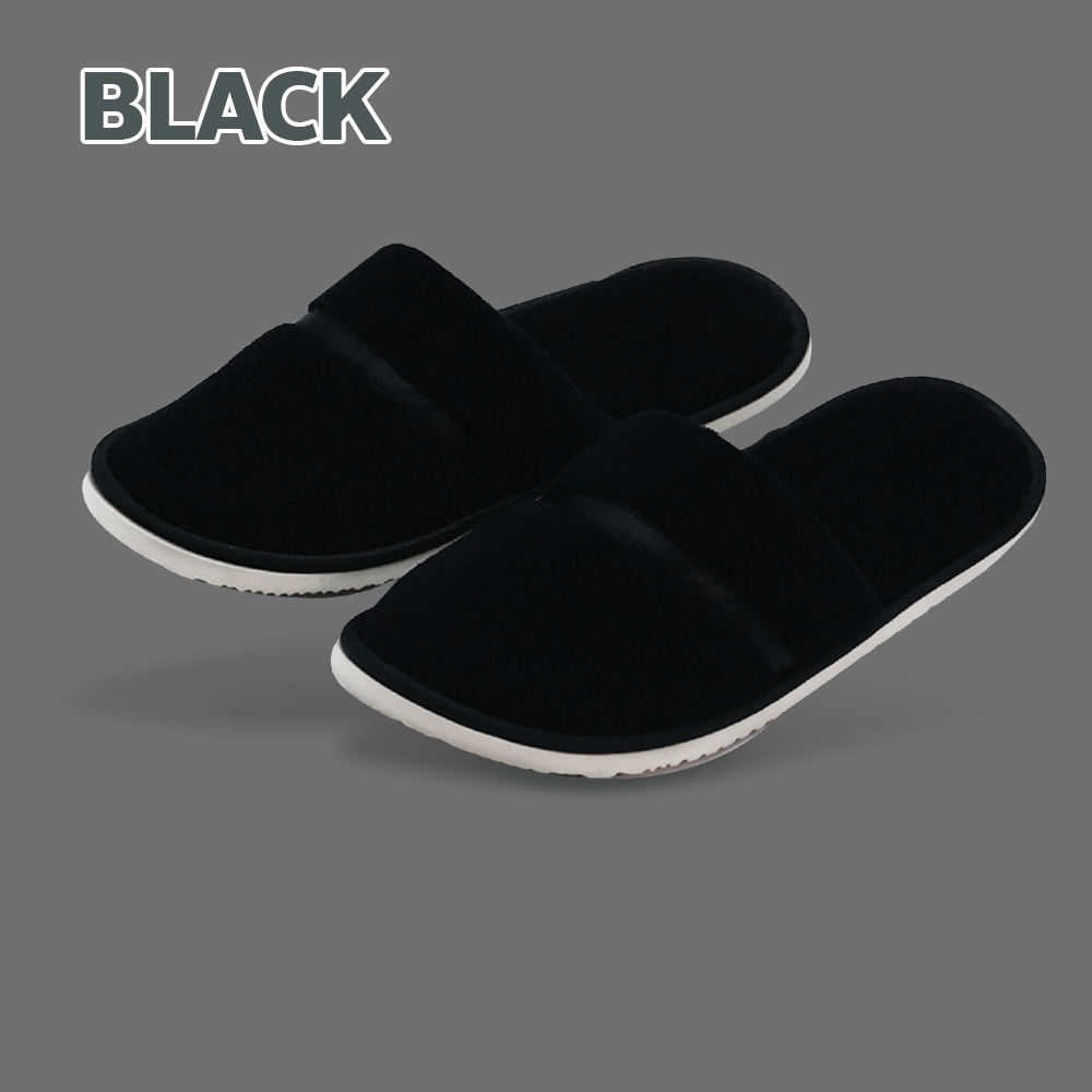 doti สลิปเปอร์ พื้นยาง กันลื่น สไตล์เรียบหรู slipper รองเท้าโรงแรม อุ่นใส่สบาย