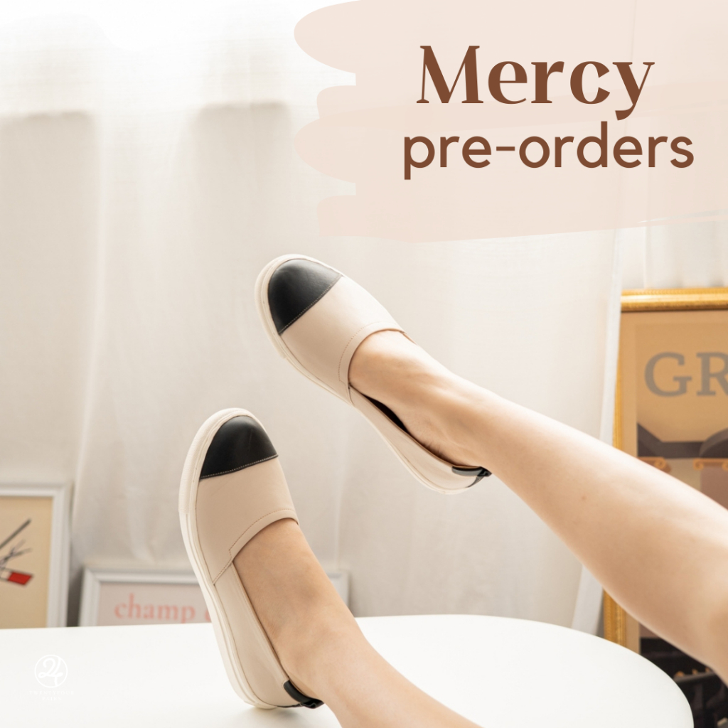 Pre Order Mercy Slipon รองเท้าสนีกเกอร์หนังวัวแท้