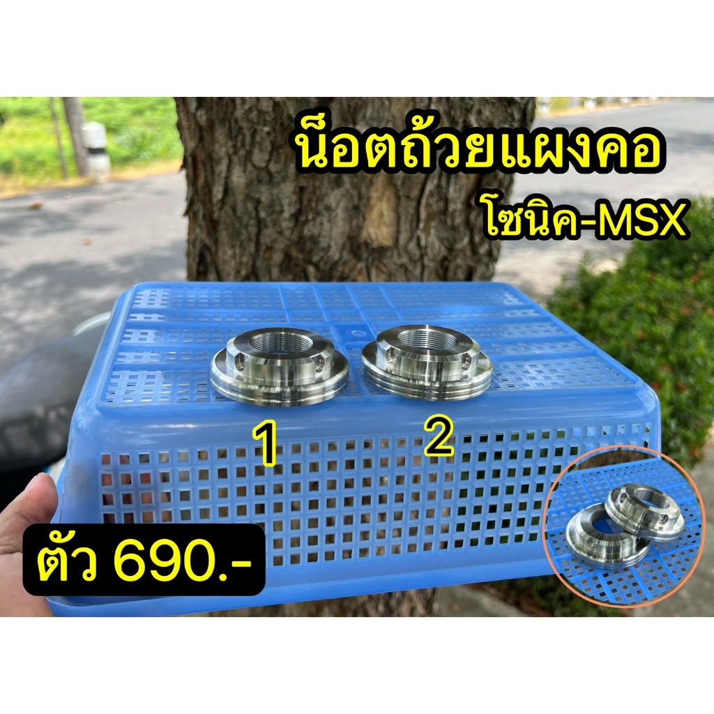 น็อตถ้วยแผงคอโซนิค -MSX สแตนเลส