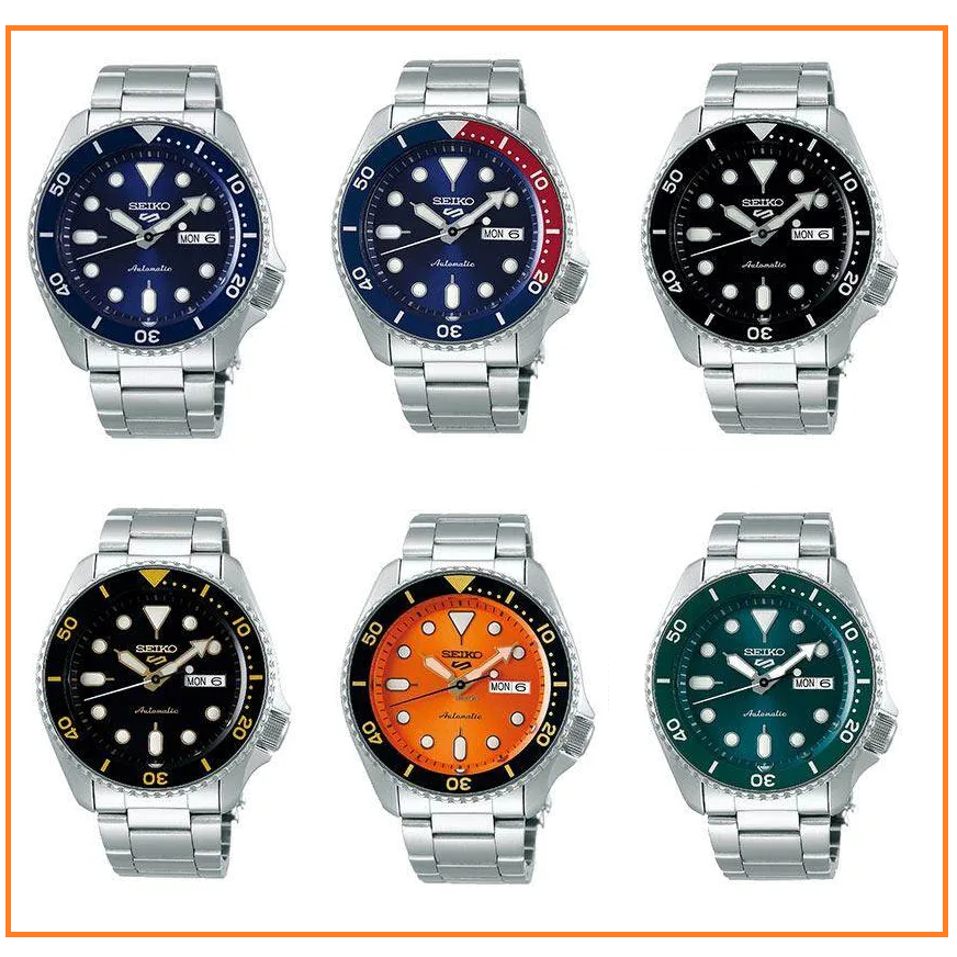 นาฬิกา SEIKO 5 Sport Automatic SRPD51K1,SRPD53K1 ,SRPD55K1 ,SRPD57K1,SRPD59K1นาฬิกาผู้ชายสายแสตนเลส 