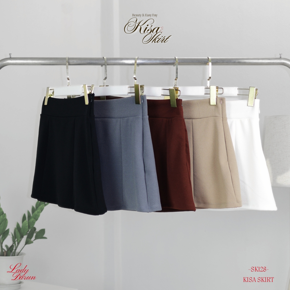 kısa skirt กระโปรงกางเกงสั้น งานตัดมีซับในอย่างดี ทรงดีมาก ผ้ากระชับสวย งานไซส์ Everyday look [LDR SK128]