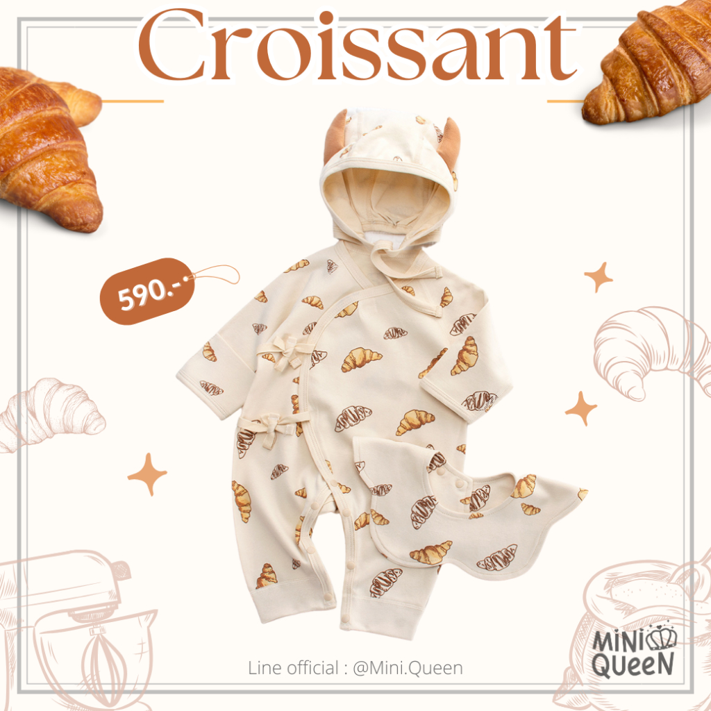 ชุดจั๊มสูทเด็กอ่อน ชุดเด็กแรกเกิด ชุดนอนเด็กแรกเกิด พร้อมหมวก ผ้าคอตตอนเนื้อนุ่ม ใส่สบาย (JMP00039)