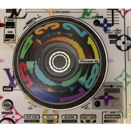 สติกเกอร์ Size "M" สำหรับ ddj sr ddj sr2 ddj rr ddj rx ddj sx ddj sx2 ddj sx3 ddj 800 1 ชุดมี 2 ชิ้น
