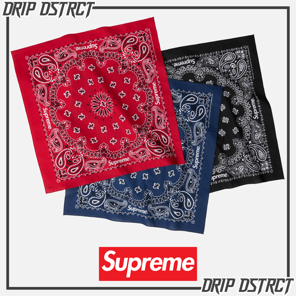ผ้าเช็ดหน้า Supreme Hav-A-Hank Bandanas (3 Pack) Multicolor (SS24)