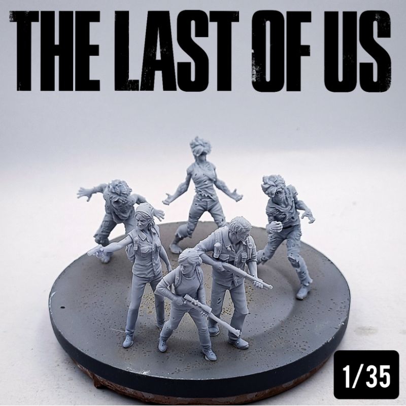 1/35 The last of us clicker model resin ซอมบี้ ชีวะภาพ movie game ps5