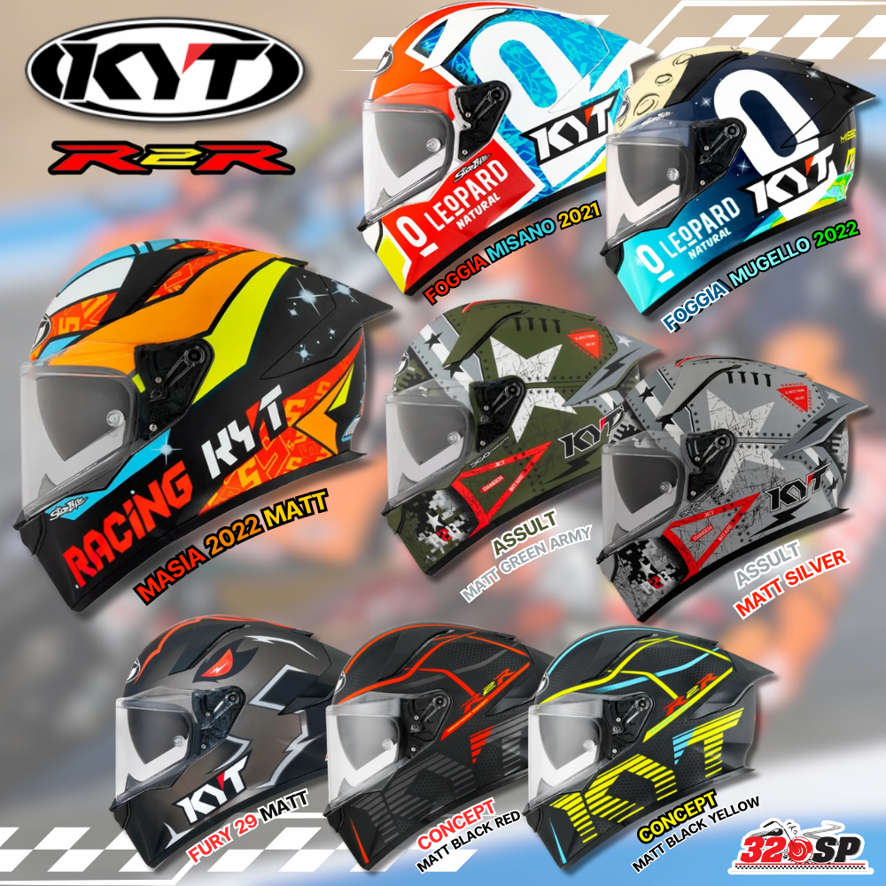 หมวกกันน็อค KYT R2R PRO | หมวกโมเดลใหม่ล่าสุดจาก KYT  ส่งไว!!!