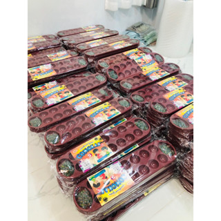 หมากหลุมพลาสติก พร้อมลูกแก้วครบชุด