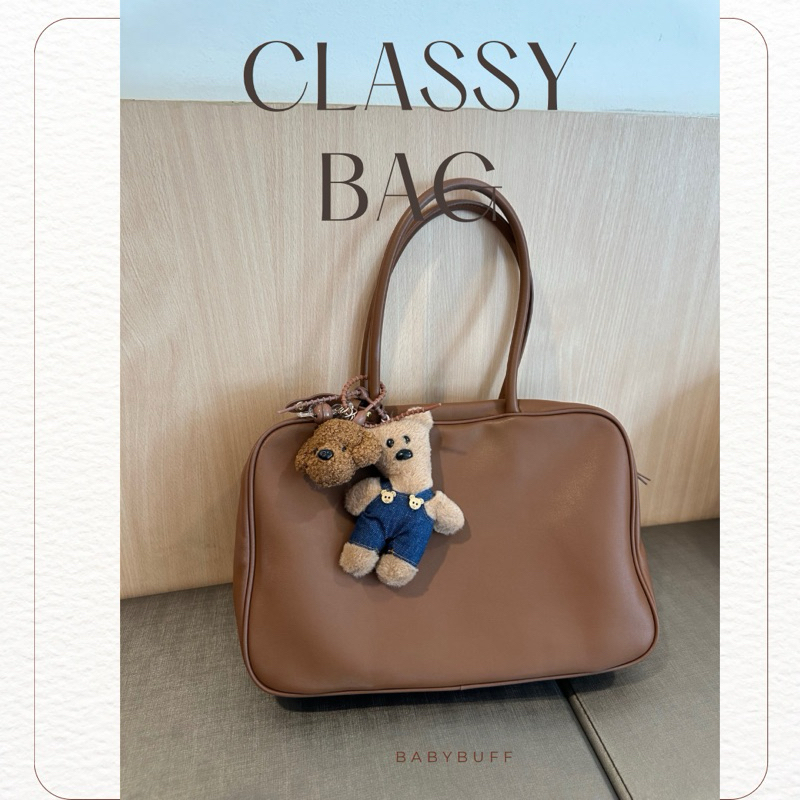 (พร้อมส่ง) กระเป๋าหนังแท้ รุ่น CLASSY BIG by BABYBUFF STORE