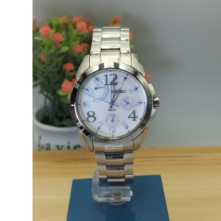 SEIKO Quartz Japan Women รุ่น SPA833P1 นาฬิกาข้อมือผู้หญิง บอกวันที่-สัปดาห์บนหน้าปัด ใบรับประกัน1ปี