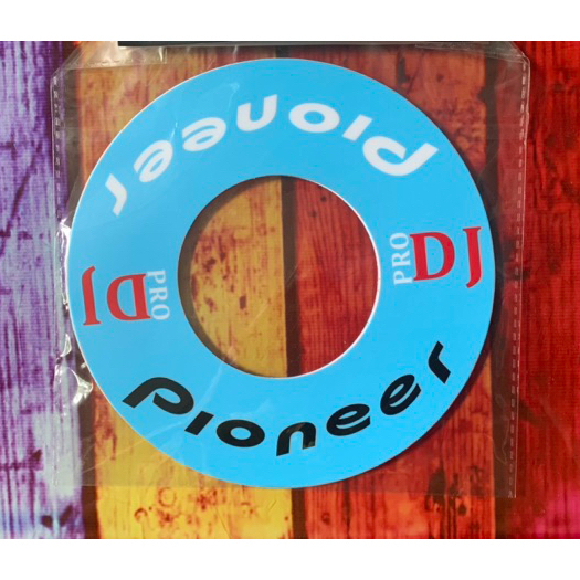 สติกเกอร์สีฟ้า ลาย Pioneer Size "M" กันรอยเครื่อง ddj sr1,2 ddj rr ddj sx1,2,3 ddj rr ddj 800
